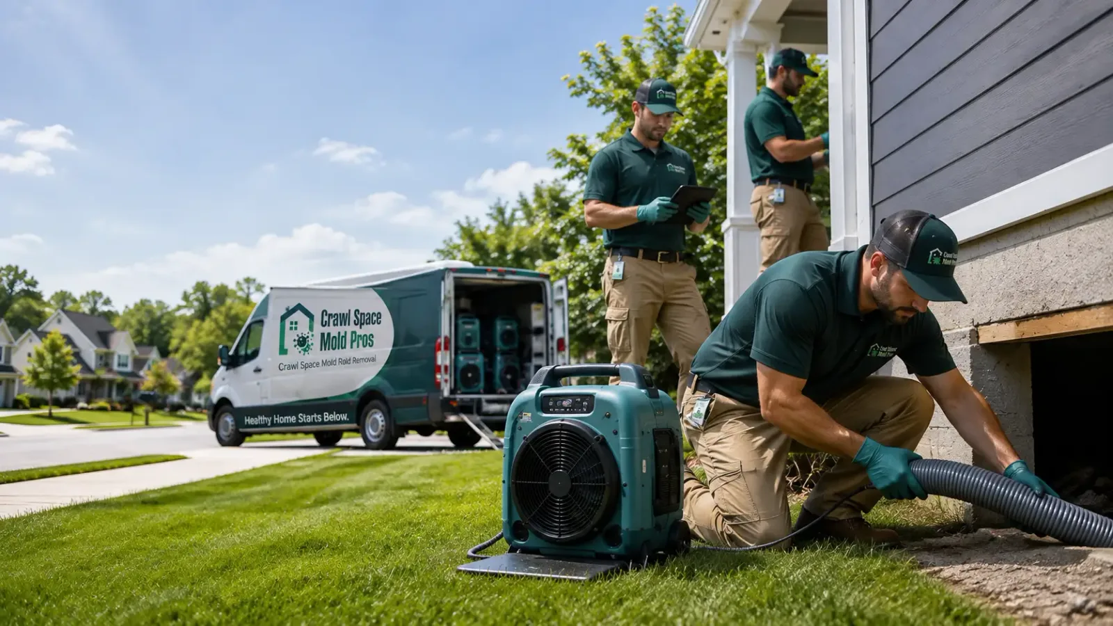 Crawl Space Mold Removal in Posey, CA